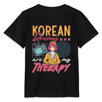 Design pop coréen pour un fan de mode K-Pop - T-shirt bio MINI CREATOR Stanley/Stella Enfant - noir - Devant - Mikhail (115cm)