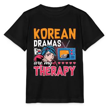 Design pop coréen pour un fan de mode K-Pop - T-shirt bio MINI CREATOR Stanley/Stella Enfant - noir - Devant - Mikhail (115cm)