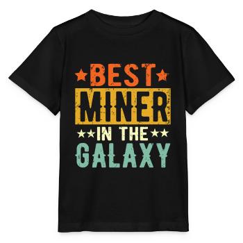 Best Miner Ever Miner - Stanley/Stella MINI CREATOR Kids’ T-Shirt - black - Front - Mikhail (115cm)