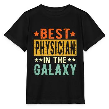 Best Physicist galaxy Physicist Gift - Stanley/Stella MINI CREATOR Kids’ T-Shirt - black - Front - Mikhail (115cm)