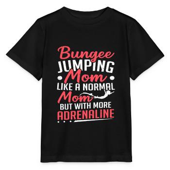 Bungee Jumping Mama Adrenalin Bungee Jumping - Stanley/Stella Kinder T-Shirt MINI CREATOR  - Schwarz - Vorne - Mikhail (115cm)