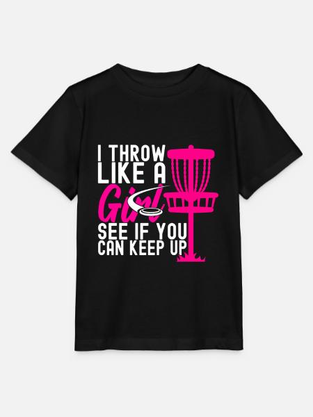 Disc Golf Disc Golfer - Stanley/Stella Kinder T-Shirt MINI CREATOR - Schwarz