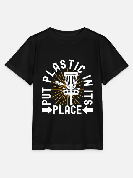 Disc Golf Disc Golfer - Stanley/Stella Kinder T-Shirt MINI CREATOR  - Schwarz