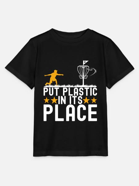Disc Golf Disc Golfer - Stanley/Stella Kinder T-Shirt MINI CREATOR - Schwarz