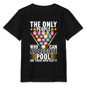 Billard Billard Billard Table de billard - T-shirt bio MINI CREATOR Stanley/Stella Enfant - noir - Devant - Mikhail (115cm)