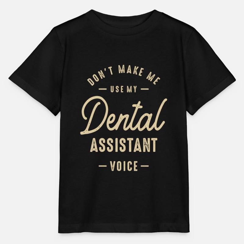 Assistant dentaire Emploi Profession Travailleur d’anniversaire - T-shirt bio MINI CREATOR Stanley/Stella Enfant - noir