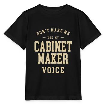 Cabinet Maker Job Occupation Birthday Worker - Stanley/Stella MINI CREATOR Kids’ T-Shirt - black - Front - Mikhail (115cm)