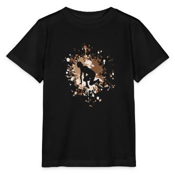 Athlétisme Starter Runner Color Splash - T-shirt bio MINI CREATOR Stanley/Stella Enfant - noir - Devant - Mikhail (115cm)