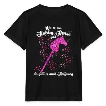 Hobby Horse Hobby Horsing Hobbyhorse - Stanley/Stella Kinder T-Shirt MINI CREATOR  - Schwarz - Vorne - Mikhail (115cm)