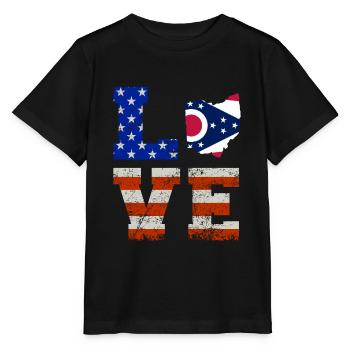 Ohio bewohner geschenk - Stanley/Stella Kinder T-Shirt MINI CREATOR  - Schwarz - Vorne - Mikhail (115cm)