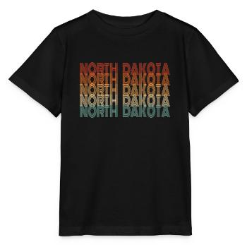 North Dakota Residents Gift - Stanley/Stella MINI CREATOR Kids’ T-Shirt - black - Front - Mikhail (115cm)
