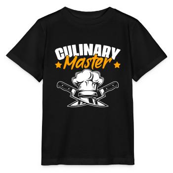 Culinary Master Fun Professional Cooking - Stanley/Stella MINI CREATOR Kids’ T-Shirt - black - Front - Mikhail (115cm)