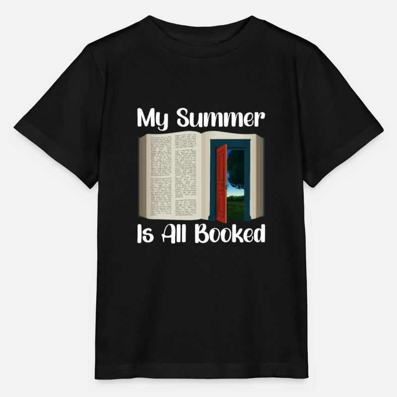 Book Reader Reading Literature Bookworm Gift Idea - Stanley/Stella MINI CREATOR Kids’ T-Shirt - black