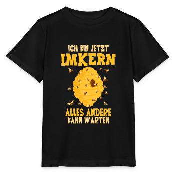 Apiculteur Apiculteur - T-shirt bio MINI CREATOR Stanley/Stella Enfant - noir - Devant - Mikhail (115cm)