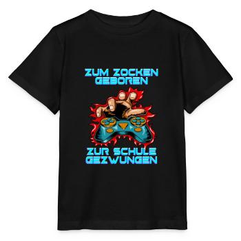 Jeux de hasard Né à l’école - T-shirt bio MINI CREATOR Stanley/Stella Enfant - noir - Devant - Mikhail (115cm)