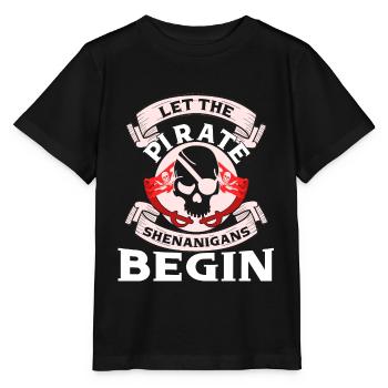 Pirate Kids Skull Party Pirates - Stanley/Stella MINI CREATOR Kids’ T-Shirt - black - Front - Mikhail (115cm)