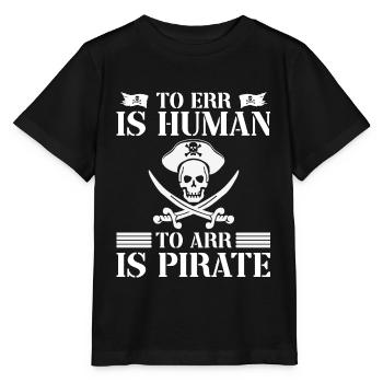 Pirate Kids Skull Party Pirates - Stanley/Stella MINI CREATOR Kids’ T-Shirt - black - Front - Mikhail (115cm)