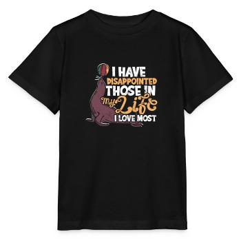 J’ai déçu ceux de ma vie que j’aime le plus - T-shirt bio MINI CREATOR Stanley/Stella Enfant - noir - Devant - Mikhail (115cm)