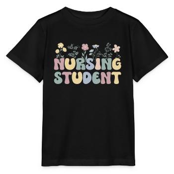 Nursing Student Nurse Student - Stanley/Stella MINI CREATOR Kids’ T-Shirt - black - Front - Mikhail (115cm)