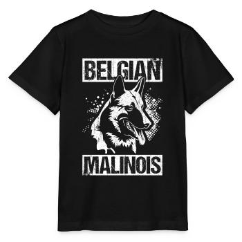 Belgian Malinois Hunde - Stanley/Stella Kinder T-Shirt MINI CREATOR  - Schwarz - Vorne - Mikhail (115cm)