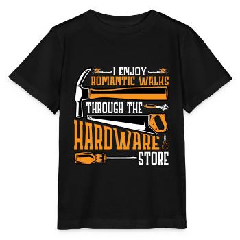 Enjoy Romantic Walks Through The Hardware Store11 - Stanley/Stella MINI CREATOR Kids’ T-Shirt - black - Front - Mikhail (115cm)