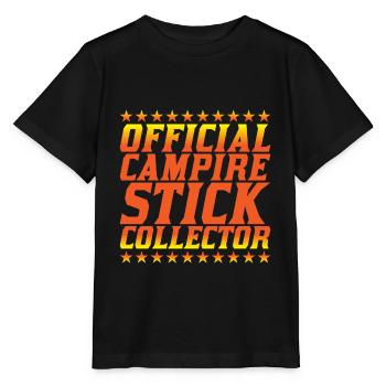 Official Campfire Stick Collector 7 - Stanley/Stella MINI CREATOR Kids’ T-Shirt - black - Front - Mikhail (115cm)