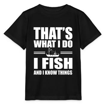 Coupeurs de pêche Pêche - T-shirt bio MINI CREATOR Stanley/Stella Enfant - noir - Devant - Mikhail (115cm)