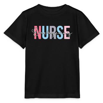 Emergency Nurse Nurse Emergency Room - Stanley/Stella MINI CREATOR Kids’ T-Shirt - black - Front - Mikhail (115cm)