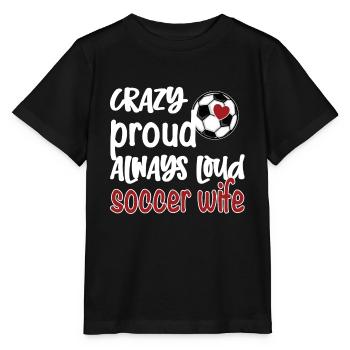 Football Wife Footballer Wife Of Football Player - Stanley/Stella MINI CREATOR Kids’ T-Shirt - black - Front - Mikhail (115cm)