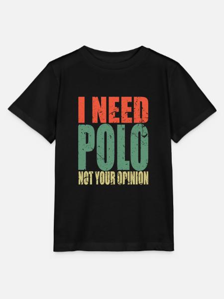 Polo Spruch lustig - Stanley/Stella Kinder T-Shirt MINI CREATOR  - Schwarz