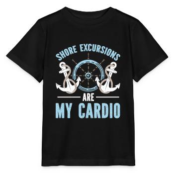 Shore Excursions Are My Cardio Cruise - Stanley/Stella MINI CREATOR Kids’ T-Shirt - black - Front - Mikhail (115cm)