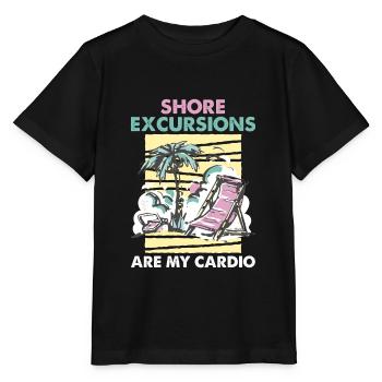 Shore Excursions Are My Cardio Cruise - Stanley/Stella MINI CREATOR Kids’ T-Shirt - black - Front - Mikhail (115cm)