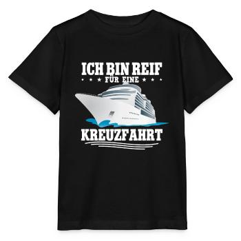 Kreuzfahrt - Stanley/Stella Kinder T-Shirt MINI CREATOR  - Schwarz - Vorne - Mikhail (115cm)