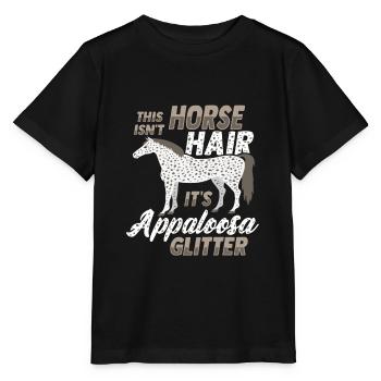 Appaloosa Pferd - Stanley/Stella Kinder T-Shirt MINI CREATOR  - Schwarz - Vorne - Mikhail (115cm)