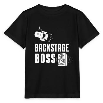 Backstage Boss Event Technician Crew - Stanley/Stella MINI CREATOR Kids’ T-Shirt - black - Front - Mikhail (115cm)