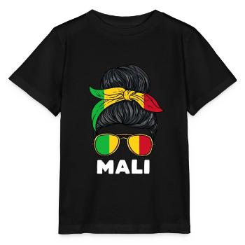 Mali Mädchen - Stanley/Stella Kinder T-Shirt MINI CREATOR  - Schwarz - Vorne - Mikhail (115cm)