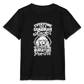 Tout le monde a un ange gardien Les chanceux ont - T-shirt bio MINI CREATOR Stanley/Stella Enfant - noir - Devant - Mikhail (115cm)
