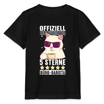 Cadeau d’adieu Collègues de changement d’emploi - T-shirt bio MINI CREATOR Stanley/Stella Enfant - noir - Devant - Mikhail (115cm)