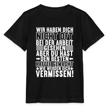 Farewell gift Job change colleagues - Stanley/Stella MINI CREATOR Kids’ T-Shirt - black - Front - Mikhail (115cm)