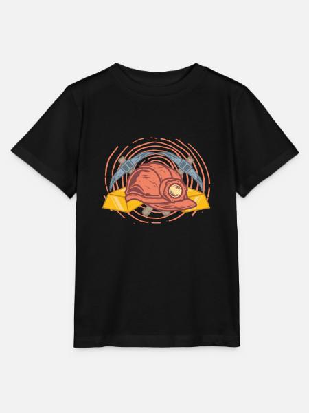 Goldbergbau Goldmine - Stanley/Stella Kinder T-Shirt MINI CREATOR  - Schwarz