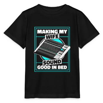 Tontechniker Sound Audio Engineer - Stanley/Stella Kinder T-Shirt MINI CREATOR  - Schwarz - Vorne - Mikhail (115cm)