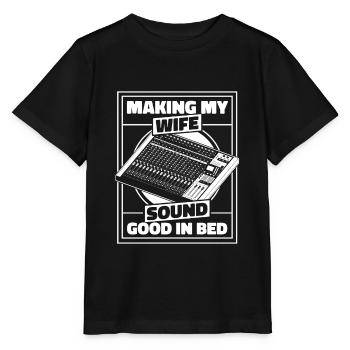 Tontechniker Sound Audio Engineer - Stanley/Stella Kinder T-Shirt MINI CREATOR  - Schwarz - Vorne - Mikhail (115cm)
