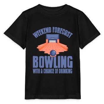 Jeu de quilles prévisionnel avec une chance de boire présent - T-shirt bio MINI CREATOR Stanley/Stella Enfant - noir - Devant - Mikhail (115cm)