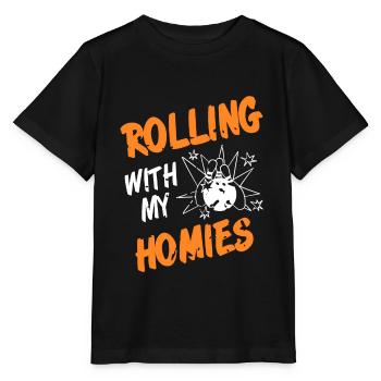 Rouler avec mes homies Vintage Funny Bowling - T-shirt bio MINI CREATOR Stanley/Stella Enfant - noir - Devant - Mikhail (115cm)