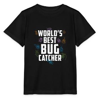 Worlds Best Bug Catcher Funny Entomologen Bug - Stanley/Stella Kinder T-Shirt MINI CREATOR  - Schwarz - Vorne - Mikhail (115cm)