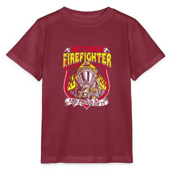 pensionierter Feuerwehrmann wurde dort getan, dass Und - Stanley/Stella Kinder T-Shirt MINI CREATOR  - Burgunderrot - Vorne - Kain (125cm)