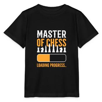 Master Of Chess Loading Progress Chess Board Game - Stanley/Stella MINI CREATOR Kids’ T-Shirt - black - Front - Mikhail (115cm)