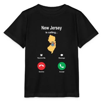 Visite au New Jersey Gift - T-shirt bio MINI CREATOR Stanley/Stella Enfant - noir - Devant - Mikhail (115cm)