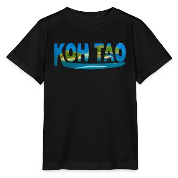 Koh Tao - Île paradisiaque - Vacances - Plongée - T-shirt bio MINI CREATOR Stanley/Stella Enfant - noir - Devant - Mikhail (115cm)