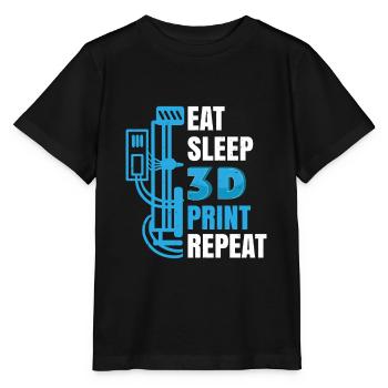 Impression d’imprimante 3D Impression 3D Model Builder Cadeau - T-shirt bio MINI CREATOR Stanley/Stella Enfant - noir - Devant - Mikhail (115cm)